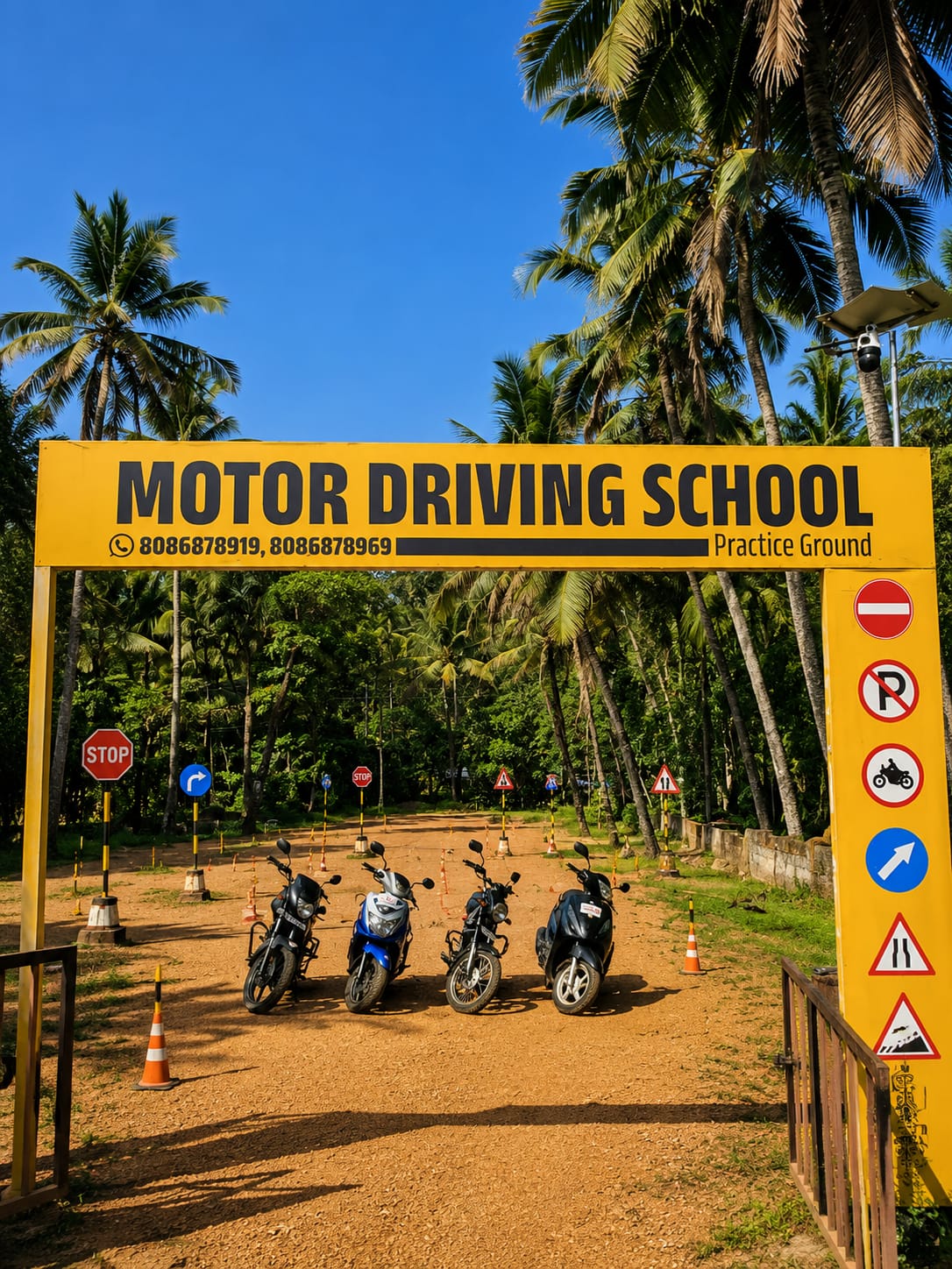 Two-wheeler training area at Rydex